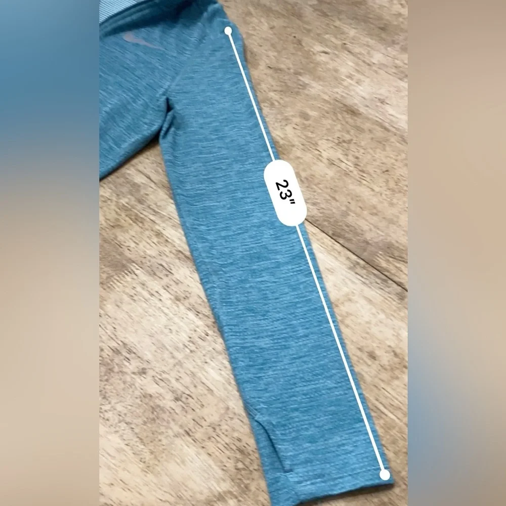 Nike Dri Fit Youth XL‎ Striated Teal Green Poly Quarter Zip Athletic Pullover
